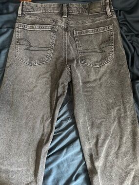 American Eagle Outfitters Black-Gray Stretch Denim Jeans